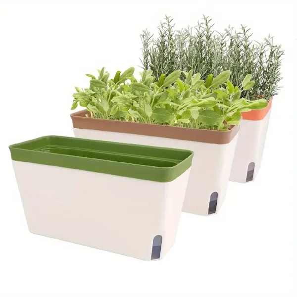 Self-Watering Herb Pots (3-Pack)