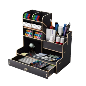 Desktop Pen Holder with Drawer